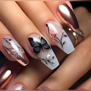 Butterfly Press On Nails NWT